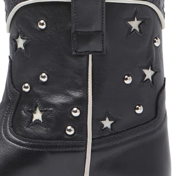 Ranch Road Presidio Liberty Short Black Cowboy Boots - Picture 2 of 10